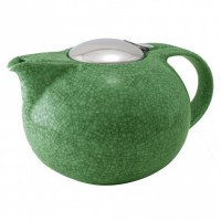 Заварочный чайник Чайники, зеленый кракелюр, фарфор и нержавейка, 0,3 л, TH03SVC, CRISTEL